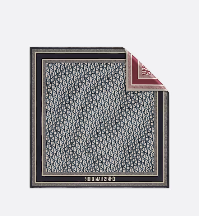 DIOR OBLIQUE DIORTWIN 90 SQUARE SCARF